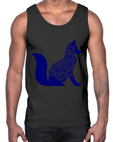 FoxMandalaUpdated 463#- mandala- Cotton Tank