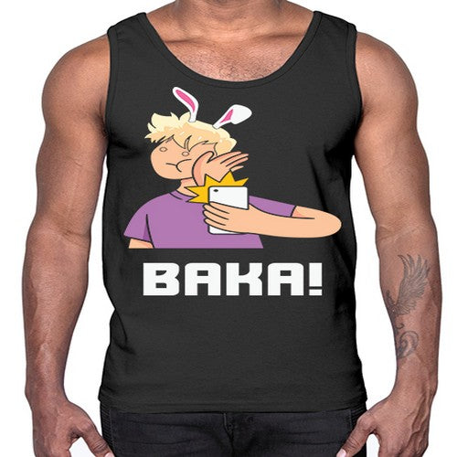 Funny Anime Baka Rabbit Slap Anime 228#- anime- Cotton Tank