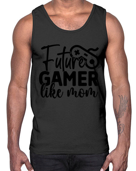 Future Gamer Like Mom 313#- kids- Cotton Tank