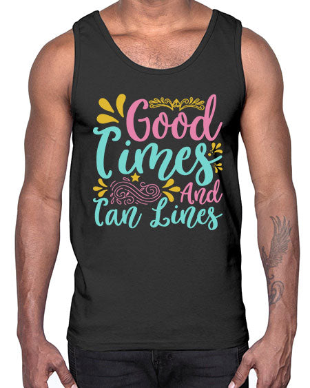 GOOD TIMES AND TAN LINES Style 65#- summer- Cotton Tank