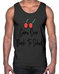 Game Over Back To School one hundred 218#- general school- Cotton Tank
