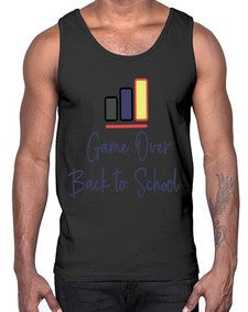 Game Over Back to School 216#- general school- Cotton Tank