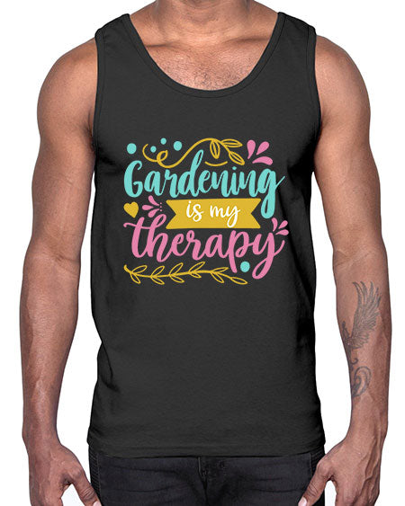 Gardening is my therapy Style 66#- summer- Cotton Tank