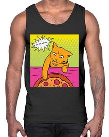 Get Me a Pizza 481#- art pop art- Cotton Tank