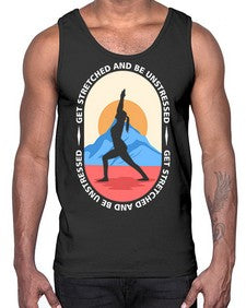 Get Stretched 225#- yoga- Cotton Tank