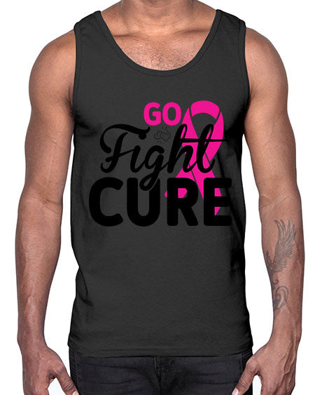 Go Fight Cure 23#- breast cancer- Cotton Tank