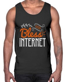 God bless internet 77#- internet- Cotton Tank