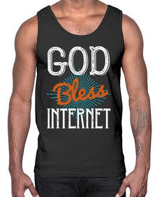 God bless internet 78#- internet- Cotton Tank