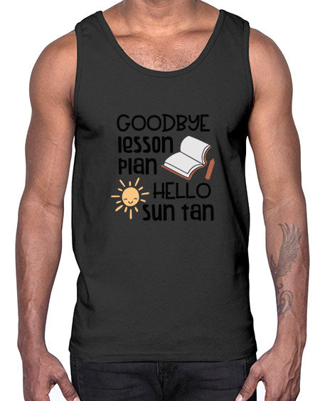 Goodbye lesson plan hello summer tan 101#- summer- Cotton Tank