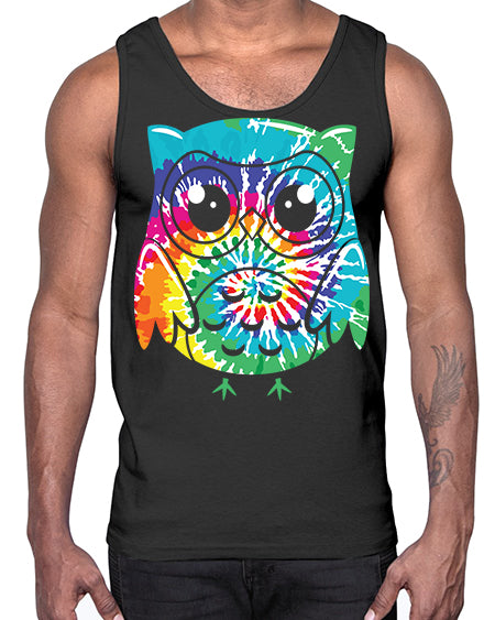Graphic Owl Tiedye A TurtleRabbit 8#- owl- Cotton Tank