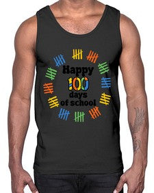 Happy one hundred Days of School 245#- one hundred days- Cotton Tank