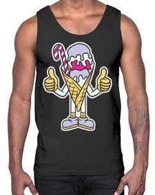 Have an ice day 138#- cartoon food- Cotton Tank