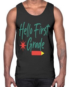 Hello First Grade 277#- first grade- Cotton Tank