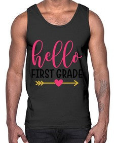 Hello First Grade 282#- first grade- Cotton Tank