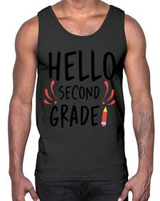 Hello Second Grade 327#- second grade- Cotton Tank