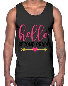 Hello Second Grade 332#- second grade- Cotton Tank