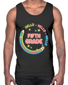 Hello fifth Grade Pencil 264#- fifth grade- Cotton Tank