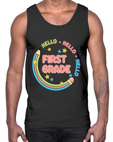 Hello first Grade Pencil 278#- first grade- Cotton Tank