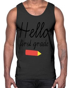 Hello first grade 274#- first grade- Cotton Tank