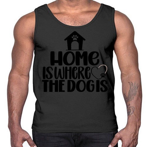 Home Is Where The Dogis Style 20#- dogs- Cotton Tank
