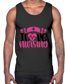 I Love Nursing Style Style 897#- nurse- Cotton Tank