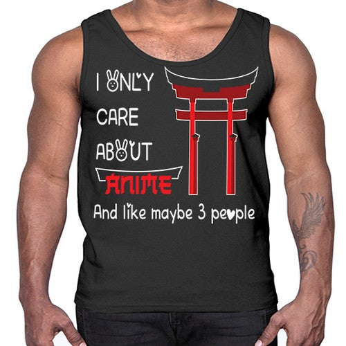 I Only Care About Anime Anime 240#- anime- Cotton Tank