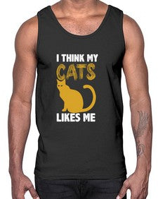 I Think My Cats- cats- Cotton Tank