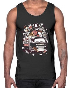 Ice Cream Van 1174#- ice cream- Cotton Tank