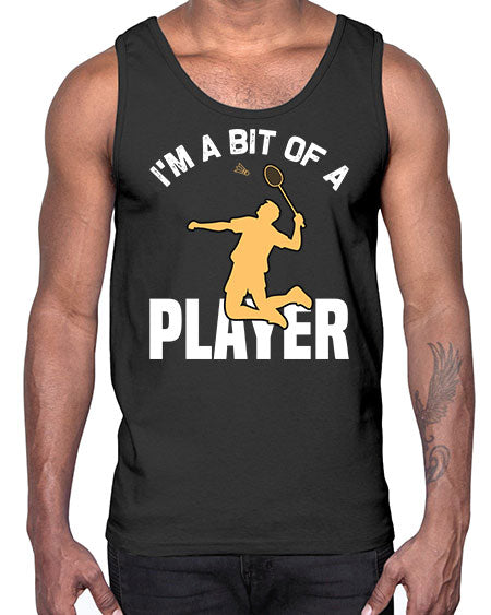 Im a bit 1071#- badminton- Cotton Tank