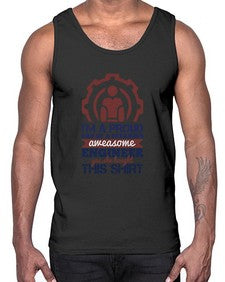 Im a proud dad of a freaking aweasome engineer yes she bought this shirt Style 253#- engineer- Cotton Tank