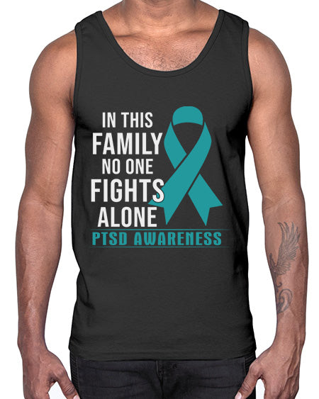 In This Family No One 17#- PTSD- Cotton Tank