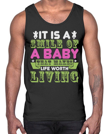 It is a smile of a baby Style 128#- baby- Cotton Tank