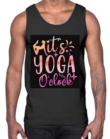 It s yoga O clock  345#- yoga- Cotton Tank
