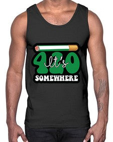Its somewhere 674#- marijuana- Cotton Tank