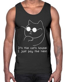 Its the Cats House- cats- Cotton Tank