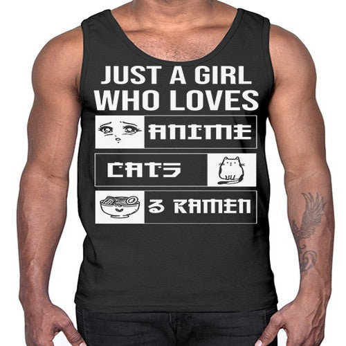 Just A Girl Who Loves 263#- anime- Cotton Tank