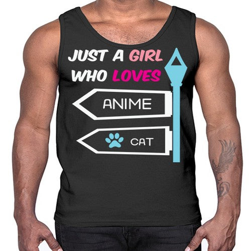Just A Girl Who Loves Anime 264#- anime- Cotton Tank
