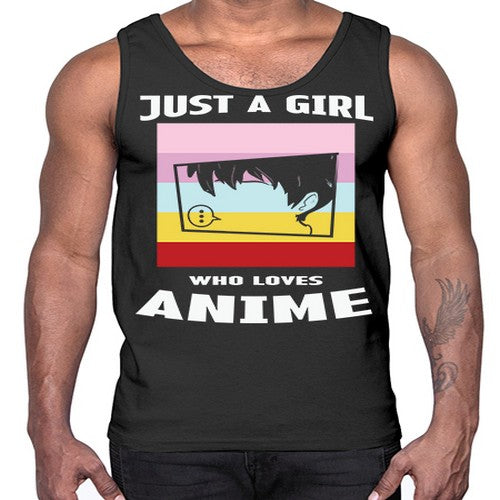 Just A Girl Who Loves Anime 265#- anime- Cotton Tank