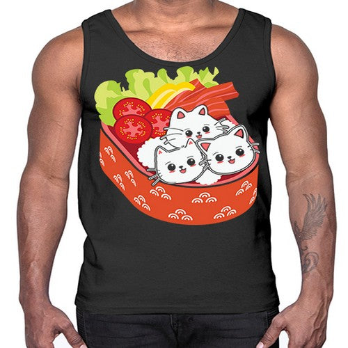 Kawaii Cat Boxed Lunch Anime Anime 266#- anime- Cotton Tank