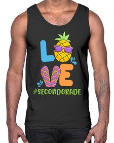 LOVE second Grade Summer Pineapple 526#- second grade- Cotton Tank