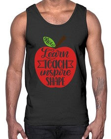 Learn Teach Inspire Shape Style 1044#- teacher- Cotton Tank