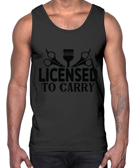 Licensed To Carry 1050#- hairdresser- Cotton Tank