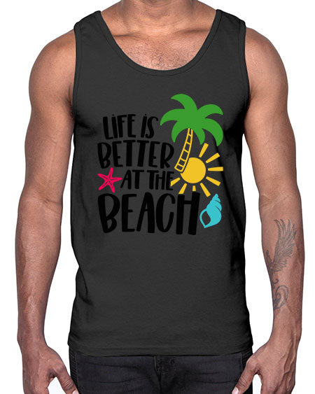 Life Is Better At The Beach Style 34#- summer- Cotton Tank