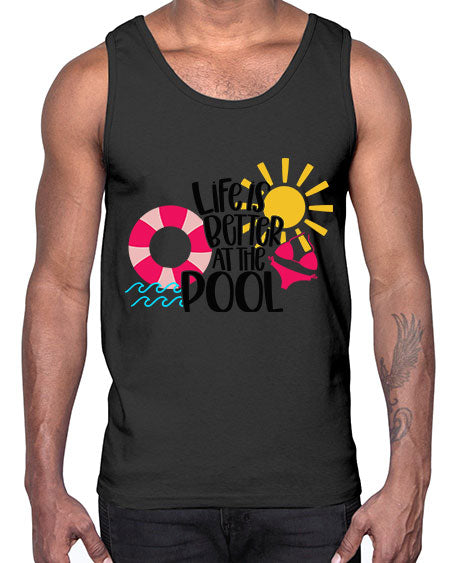 Life Is Better At The Pool Style 33#- summer- Cotton Tank
