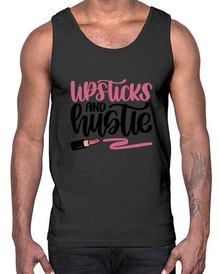 Lipstick And Hustie Style 58#-makeup Cotton Tank