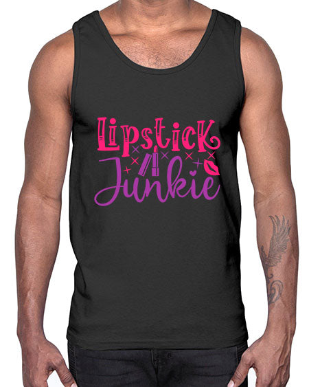 Lipstick Junkie Style 228#-makeup Cotton Tank