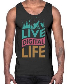 Live Digital Life 7#- internet- Cotton Tank