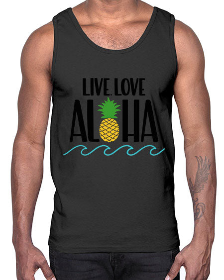 Live Love Aloha Style 30#- summer- Cotton Tank