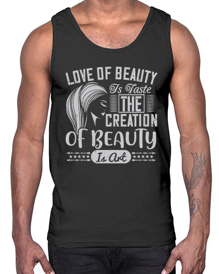 Love of beauty is taste The creation of beauty is art Style 196#-makeup Cotton Tank