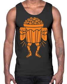 Mad popcorn 164#- cartoon food- Cotton Tank